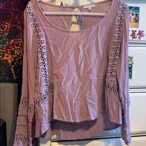 Purple Top with Open Back